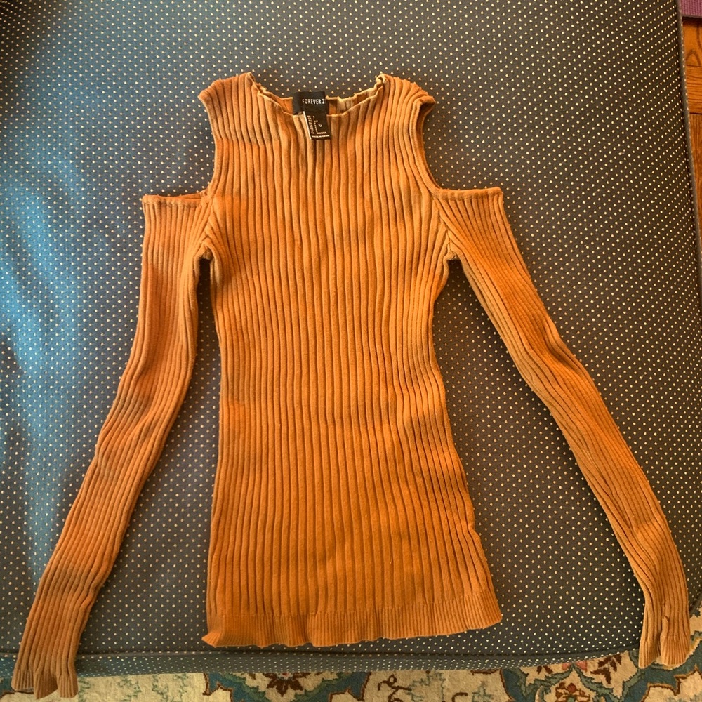 Cute Cold Shoulder Sweater